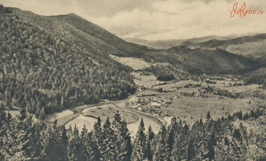 Сколе - Гребенів.  Панорама.