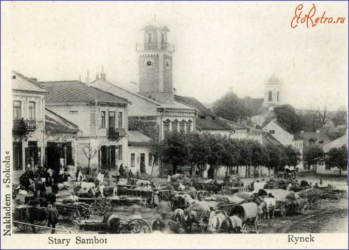 Старый Самбор - Старий Самбір.  Ринок.