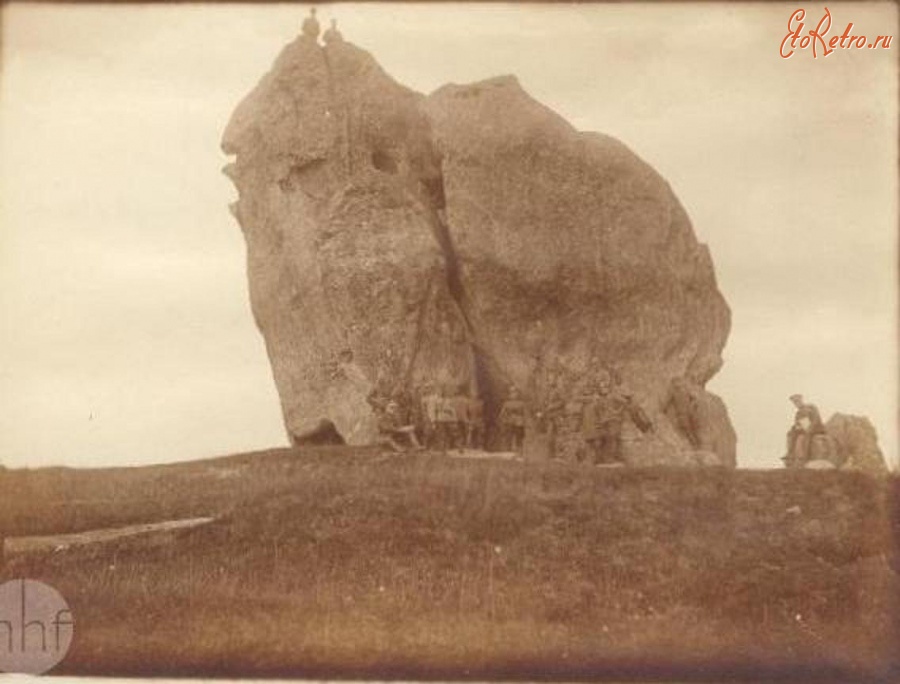 Подкамень - Подкамень Скала-останец Чертов камень, 1919 г.