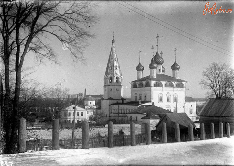 Вязники - Благовещенский монастырь. Собор Благовещения Пресвятой Богородицы с колокольней.