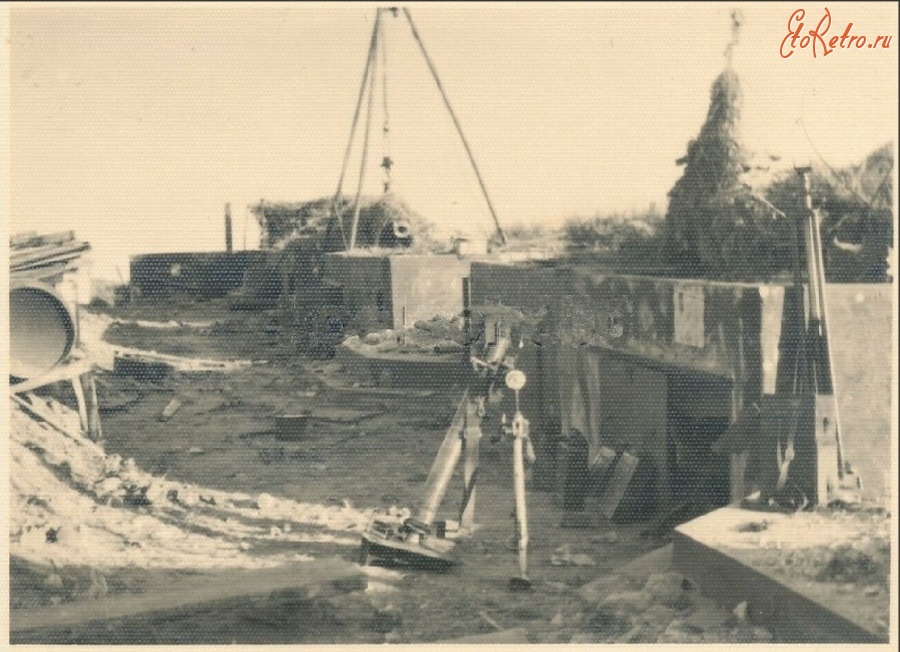 Очаков - Очаков Батарея береговой обороны, захваченная вермахтом Орудийная позиция