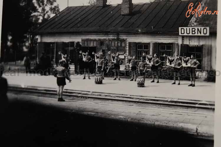 Дубно - Жедезнодорожный вокзал станции Дубно во время немецкой оккупации в 1941-1944 гг в Великой Отечественной войне