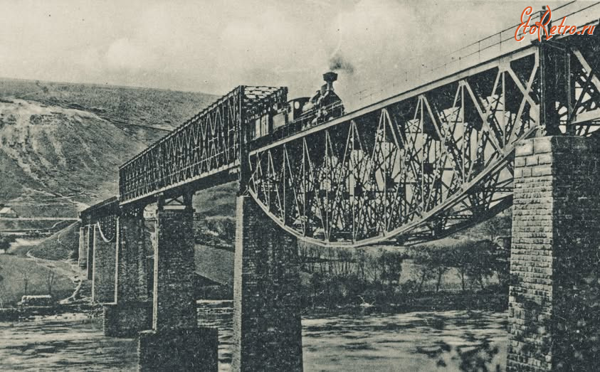 Залещики - Заліщики.  Міст над  Дністром.