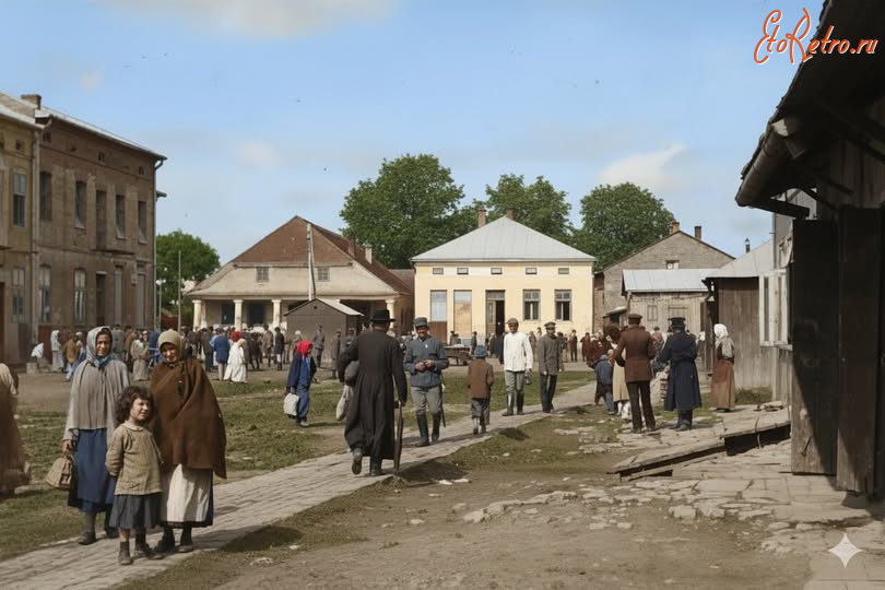 Копычинцы - Копичинці.  Площа Ринок.