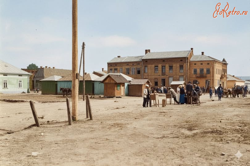 Копычинцы - Копичинці.  Площа Ринок. Поч.ХХ ст.