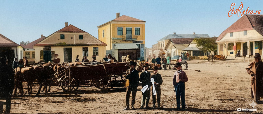 Копычинцы - Копичинці.  Площа Ринок. Поч.ХХ ст.