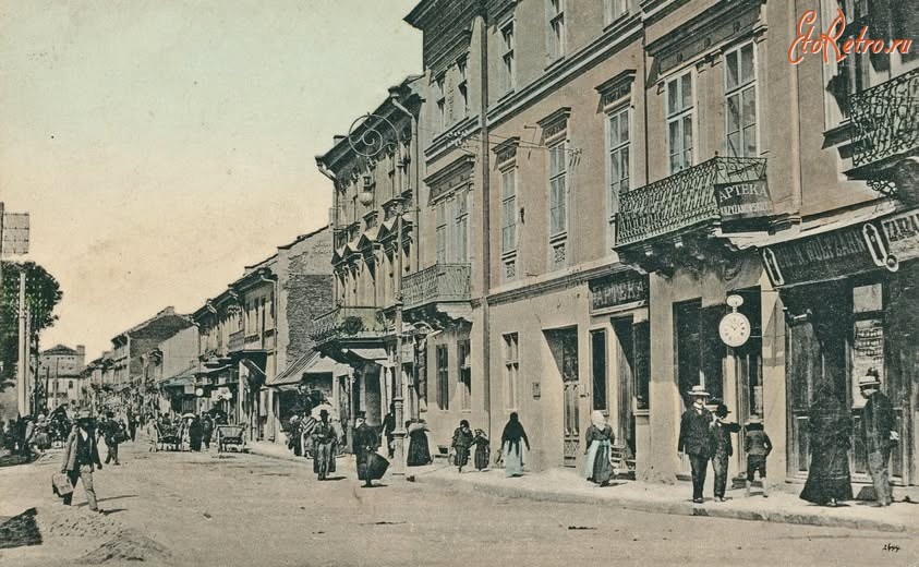 Тернополь - Тернопіль.  Вул.Руська. Поч.ХХ ст.