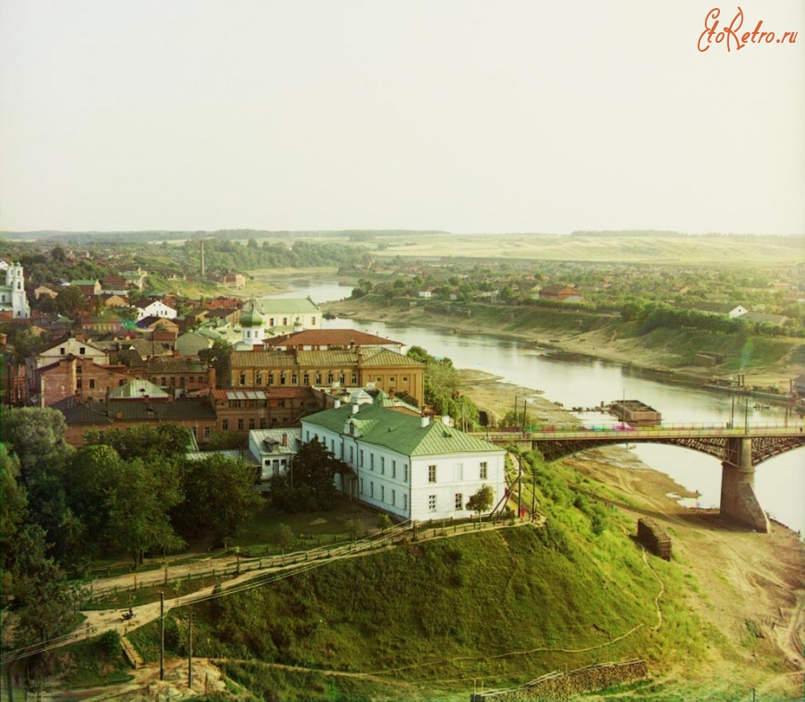 Витебск - Витебск. Часть города с Западной Двиной. 1912