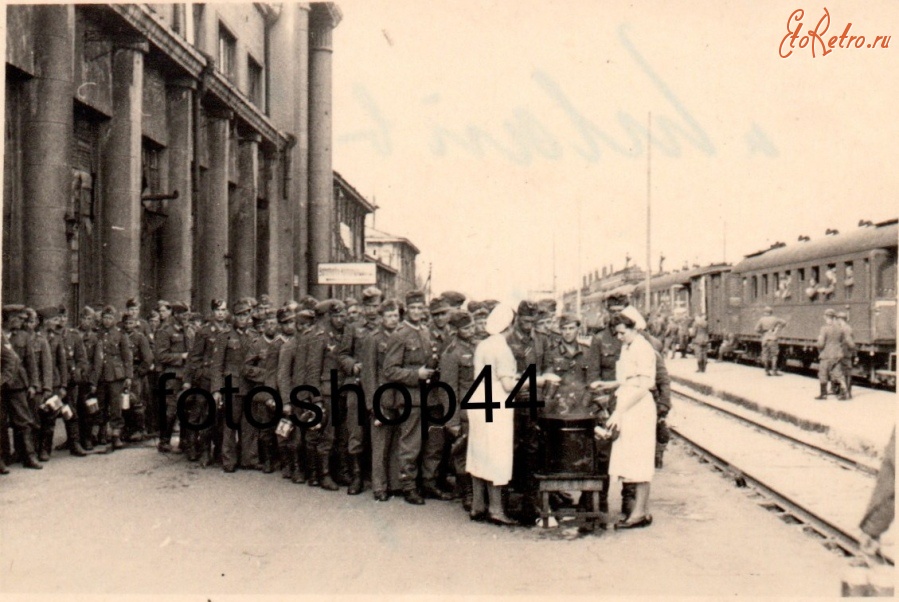 Орша - Железнодорожный вокзал станции Орша во время оккупации в 1941-1944