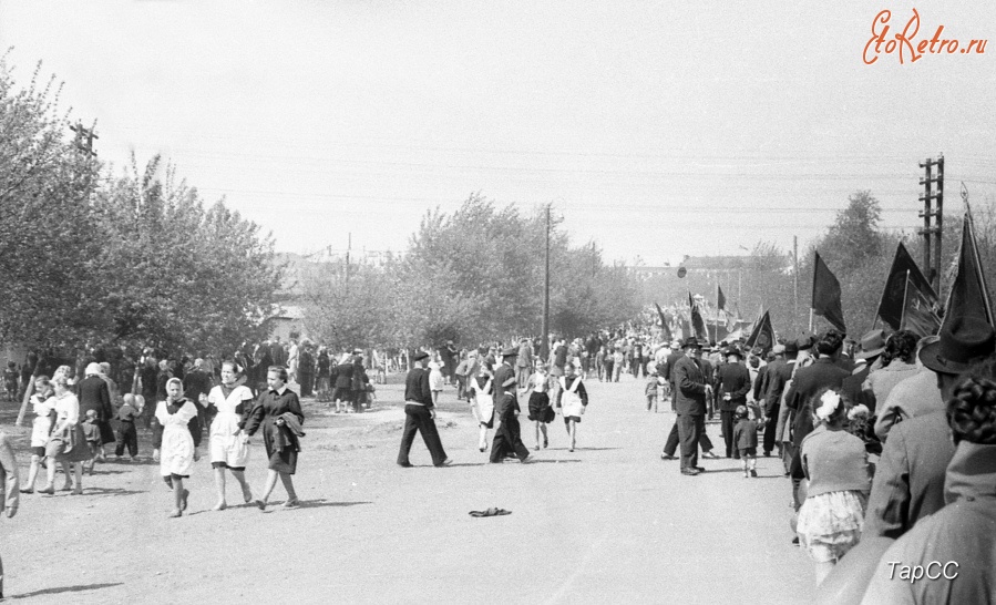 Лиски - Первомайская демонстрация 60-е