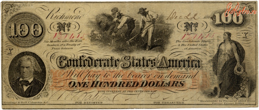 Соединённые Штаты Америки - 100-долларовая банкнота,
