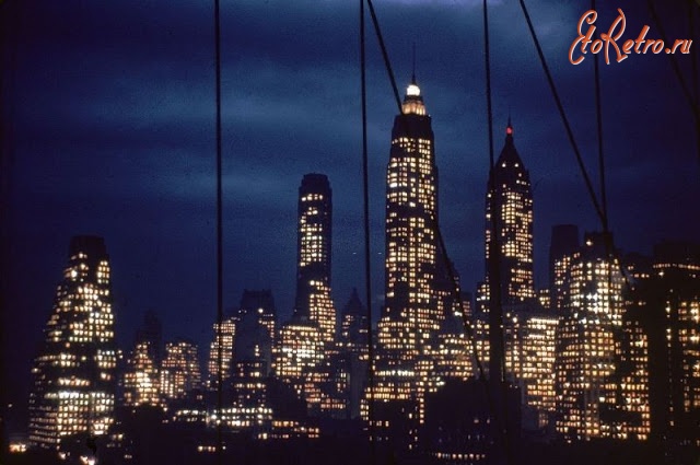 Соединённые Штаты Америки - Нью-Йорк на фотографіях Андреаса Файнінгера в 1940-1949 роках.