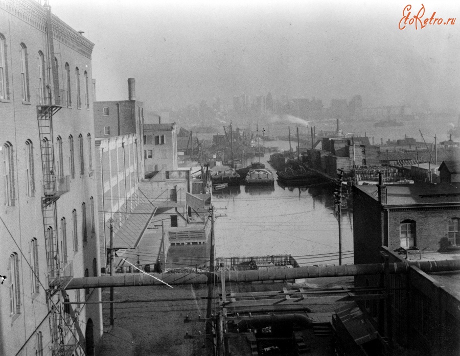 Нью-Йорк - Jersey City. Morris Canal in 1903 США,  Нью-Джерси