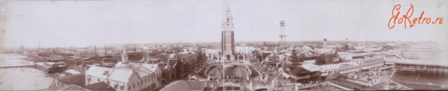 Нью-Йорк - This panoramic photograph shows Dreamland in its heyday США , Нью-Йорк (штат) , Нью-Йорк , Бруклин