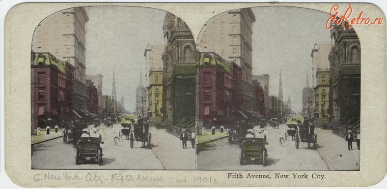 Нью-Йорк - Манхэттен. Пятая авеню, 1900-1909