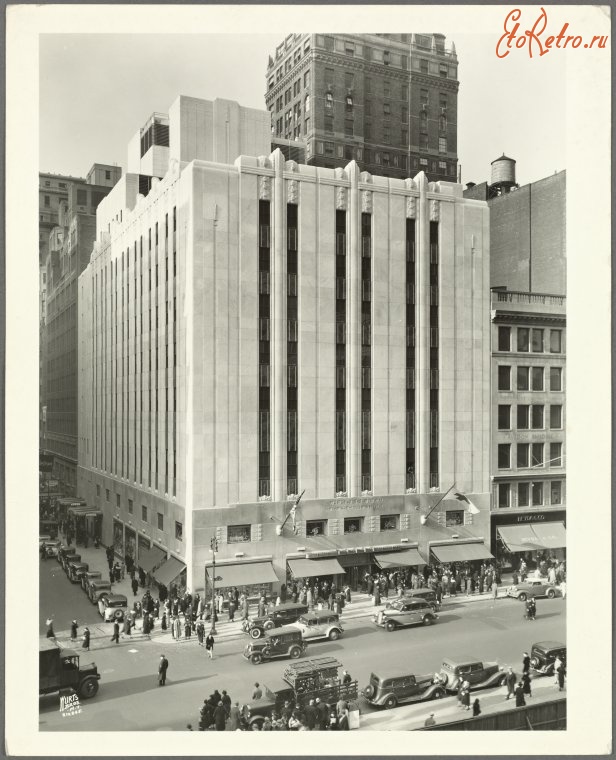 Нью-Йорк - Манхэттен. Пятая авеню и Западная 39-я улица, 1937