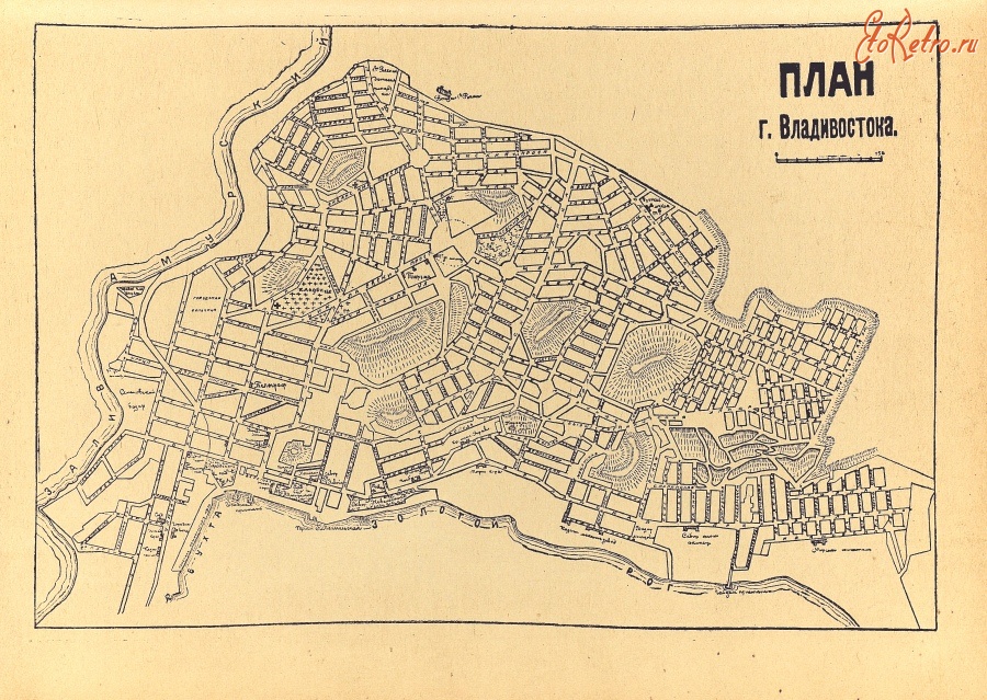 Карта владивостока 1900