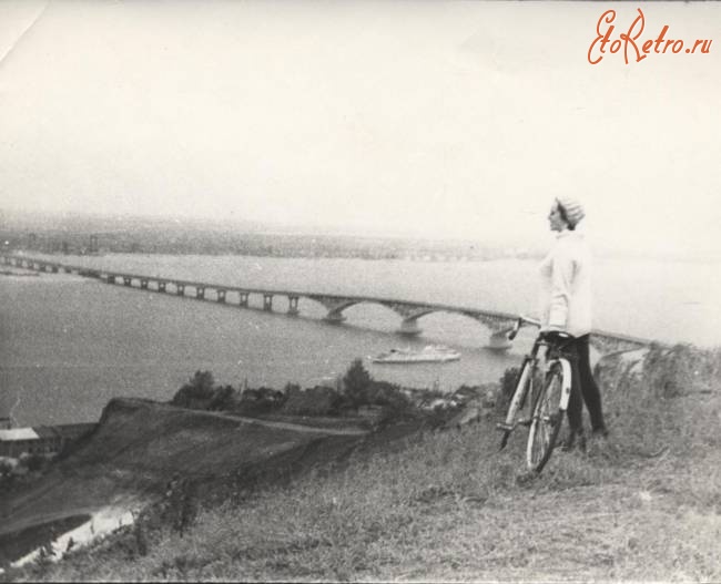 Саратов - Волга и автодорожный мост с Соколовой горы