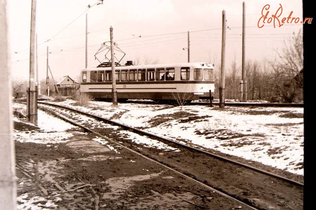 Саратов - Трамвай ЛМ-57 на 10-й Дачной