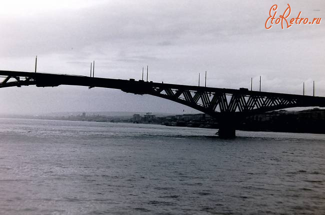 Саратов - Вид с Волги на автодорожный мост