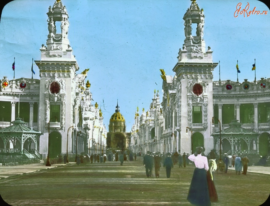 Париж - Paris Exposition: Palaces of the Esplanade des Invalides Франция,  Иль-де-Франс,  Париж