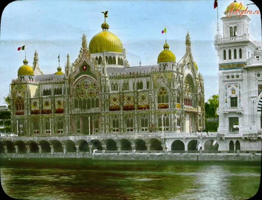 Париж - Paris Exposition: Italian Pavilion. Paris Франция,  Иль-де-Франс,  Париж