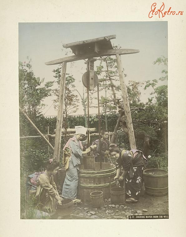 Япония - У колодца, 1890-1899