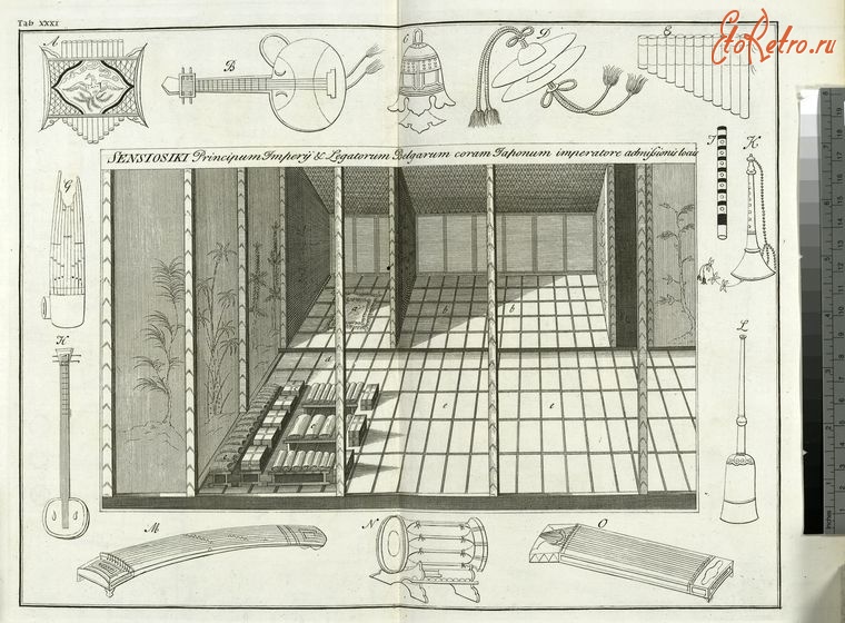 Токио - Зал Ста ковриков в императорском дворце, 1727