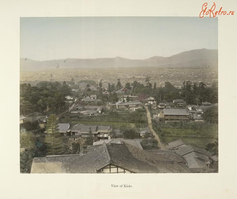 Киото - Общий вид Киото, 1880-1890