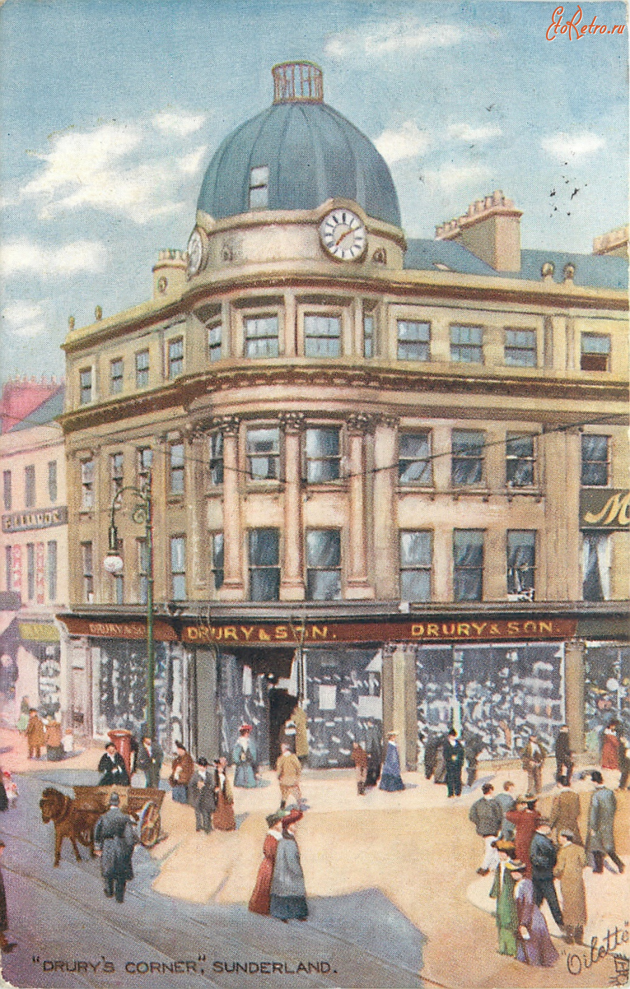Старые магазины, рестораны и другие учреждения - Универмаг Дьюрис в Сандерленде, Дарен, Англия