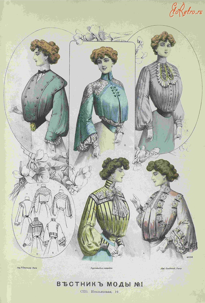 Ретро мода - Вестник моды (журналы 1904)
