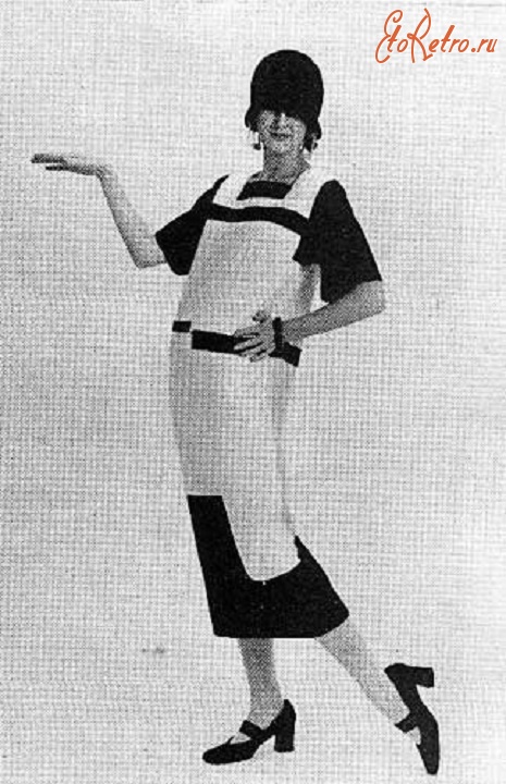 Ретро мода - Сделанная в 1978 году реконструкция платья пл эскизу Экстер