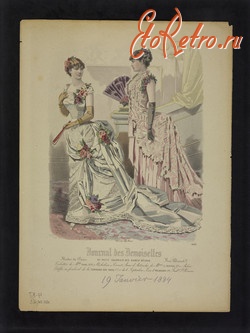 Ретро мода - Французьська мода. Париж 1884.
