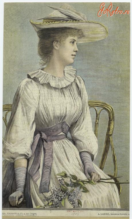 Ретро мода - Женский костюм. Франция, 1880-1889. Одежда для визитов, 1889