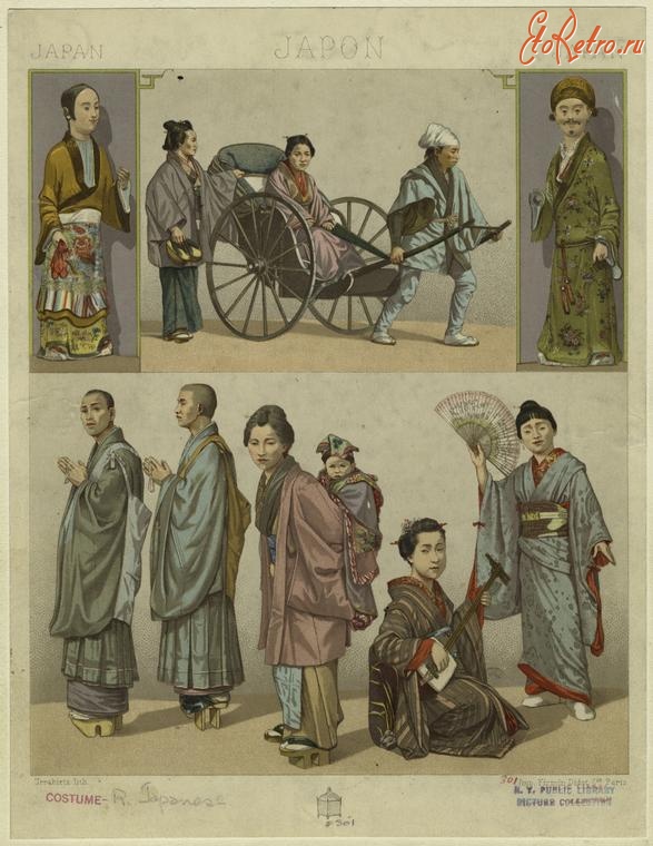 Ретро мода - Одежда Японии 19-го века