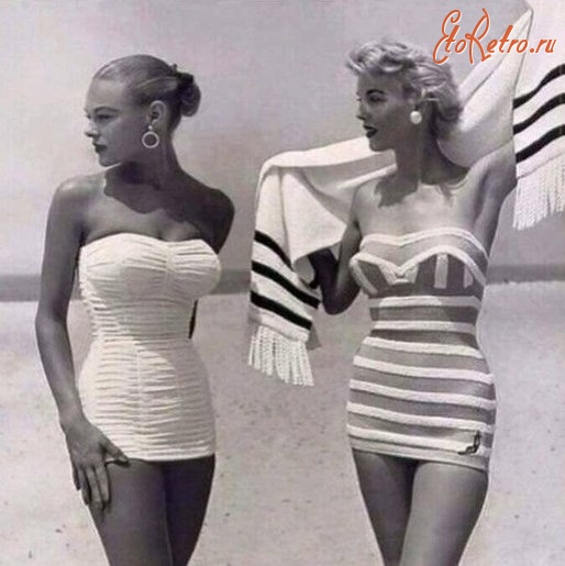 Ретро мода - Купальники 1954 года