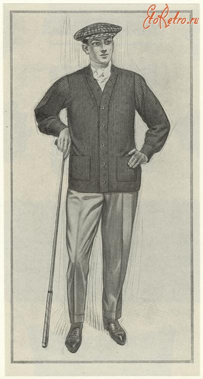 Ретро мода - Мужской костюм для игры в гольф