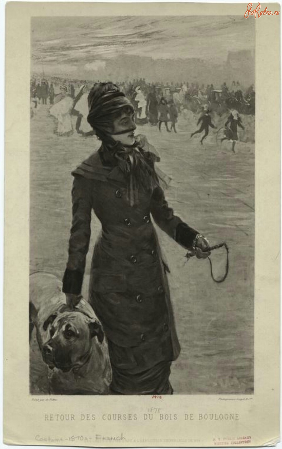 Ретро мода - Женский костюм. Франция, 1870-1879. Одежда для прогулок, 1878