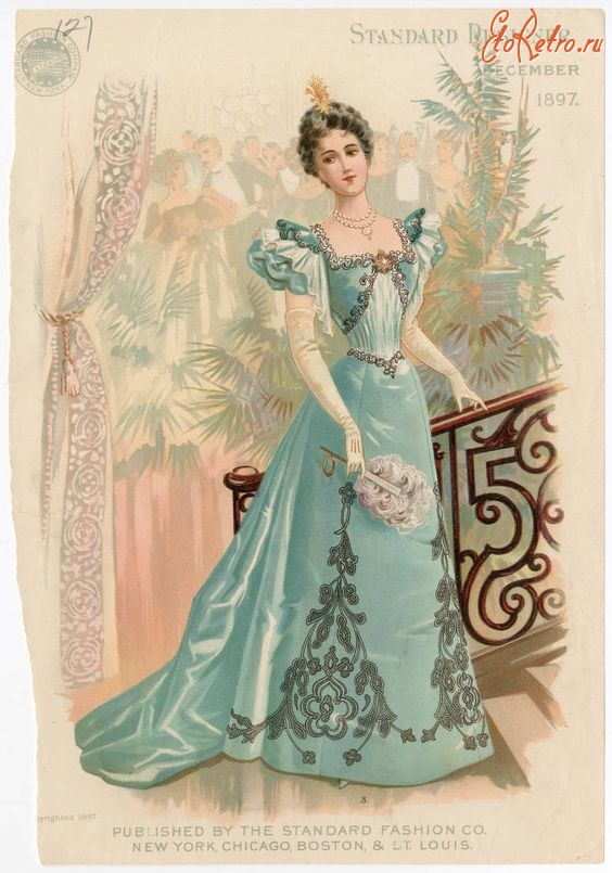 Ретро мода - Ретро мода.  Мода США.  1897-1898.
