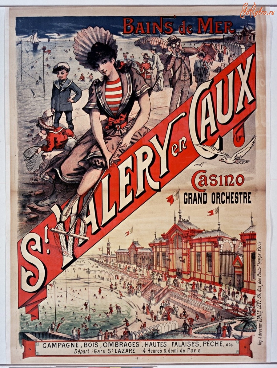 Плакаты - Морские ванны в Сен-Валери-ан-Ко, 1891
