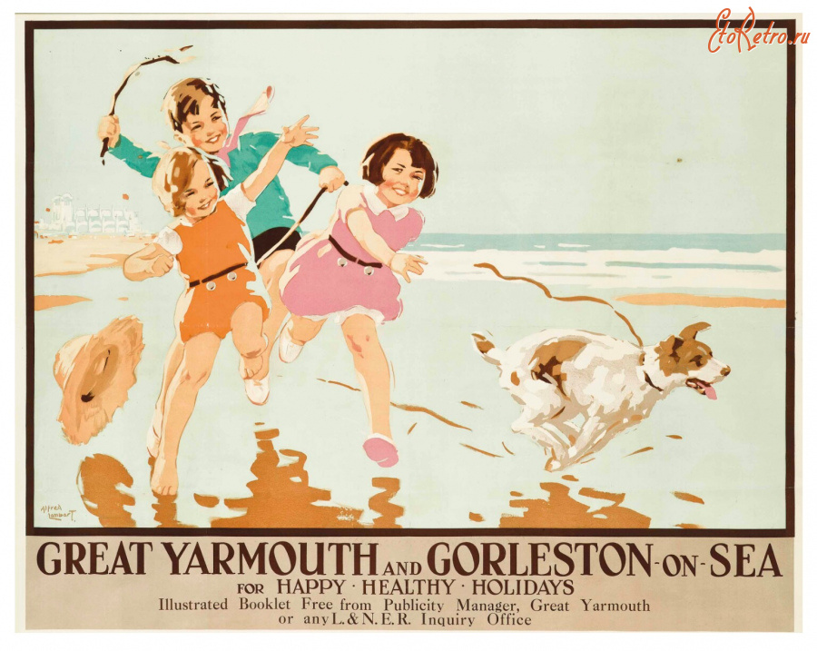 Плакаты - Морские курорты Грейт-Ярмут и Горлстон