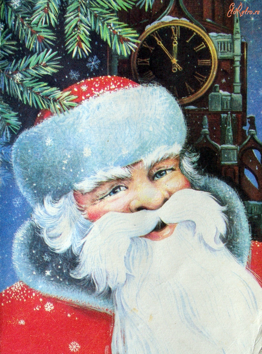 Советские открытки с Дедом Морозом - волшебство, которого не бывает много | Обзор коллекции