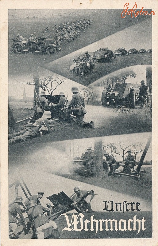 Ретро открытки - Немецкие открытки 30-х годов посвященные Вермахту.
