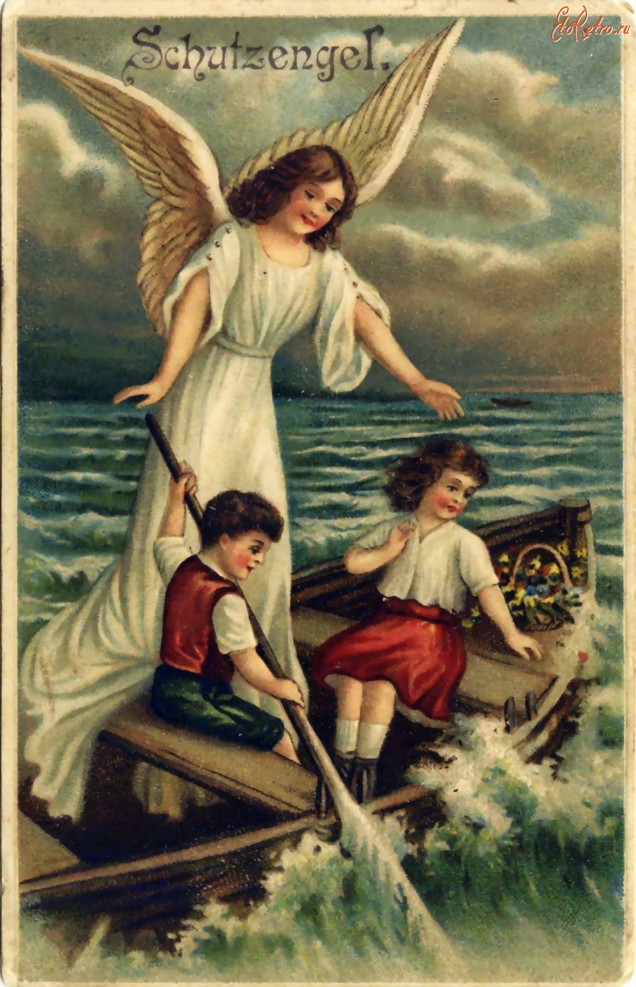 Ангел хранитель открытки старинные