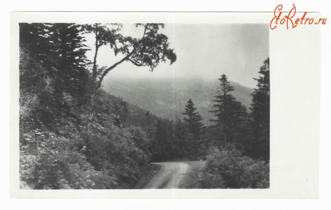 Ретро открытки - Открытка. Южно-Сахалинск на Чеховском перевале. 1959 г.