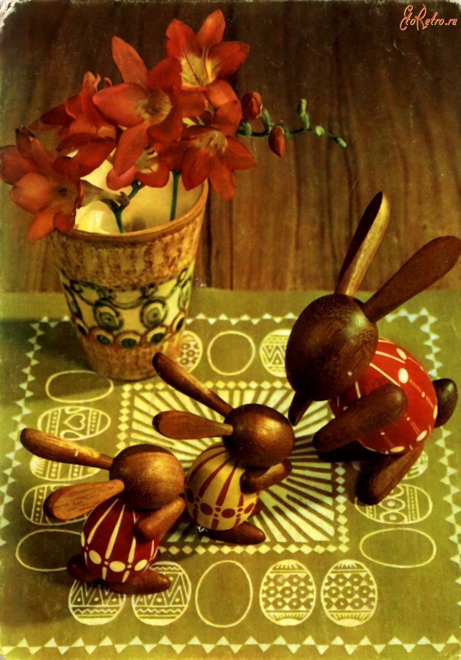 Ретро открытки - Светлого праздника Пасхи
