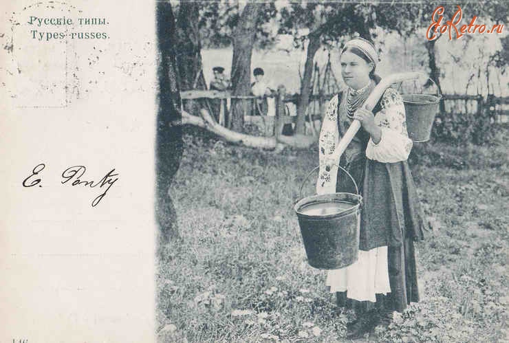 Агитационная открытка Первой мировой войны. Красивая русская девушка в военной форме