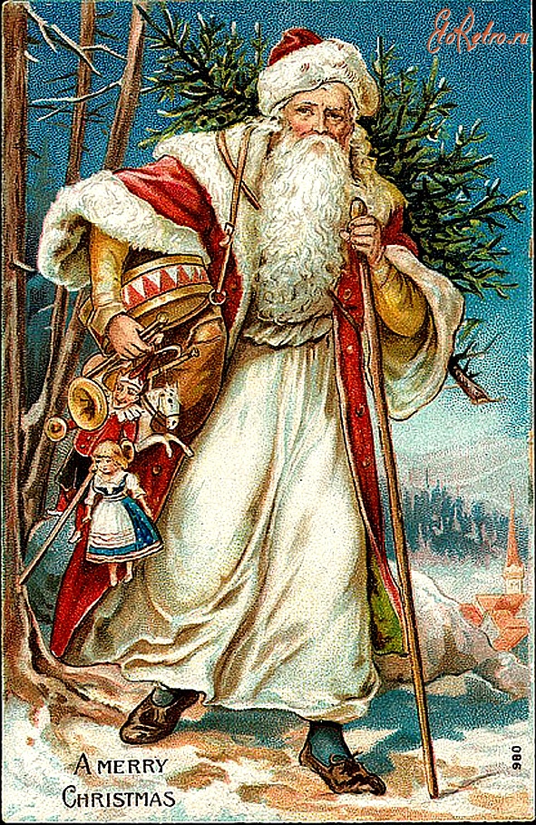 Ретро открытки - Santa Nikolas- Святий Миколай.