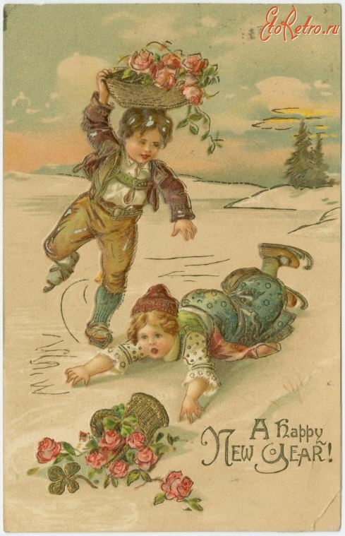 Ретро открытки - Счастливого Нового Года