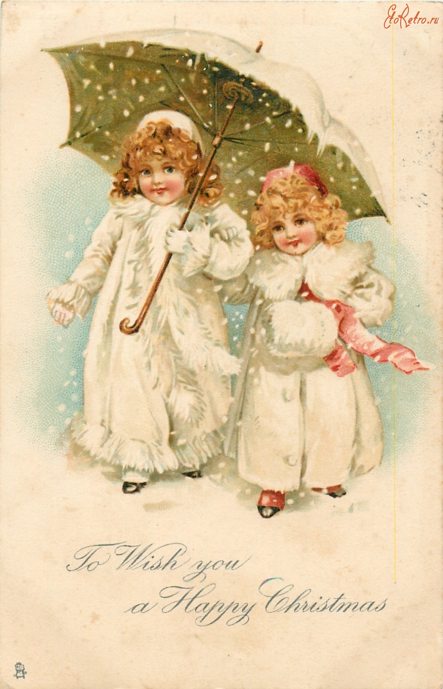 Рождественская открытка своими руками